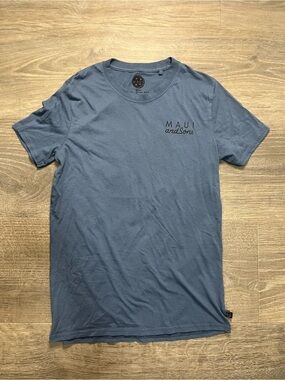 Maui and Sons Men's Blue Crew Neck T‑Shirt
